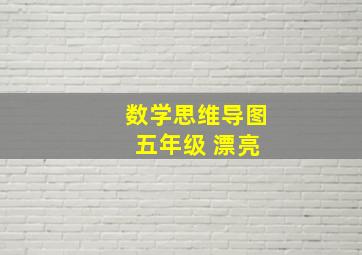 数学思维导图 五年级 漂亮